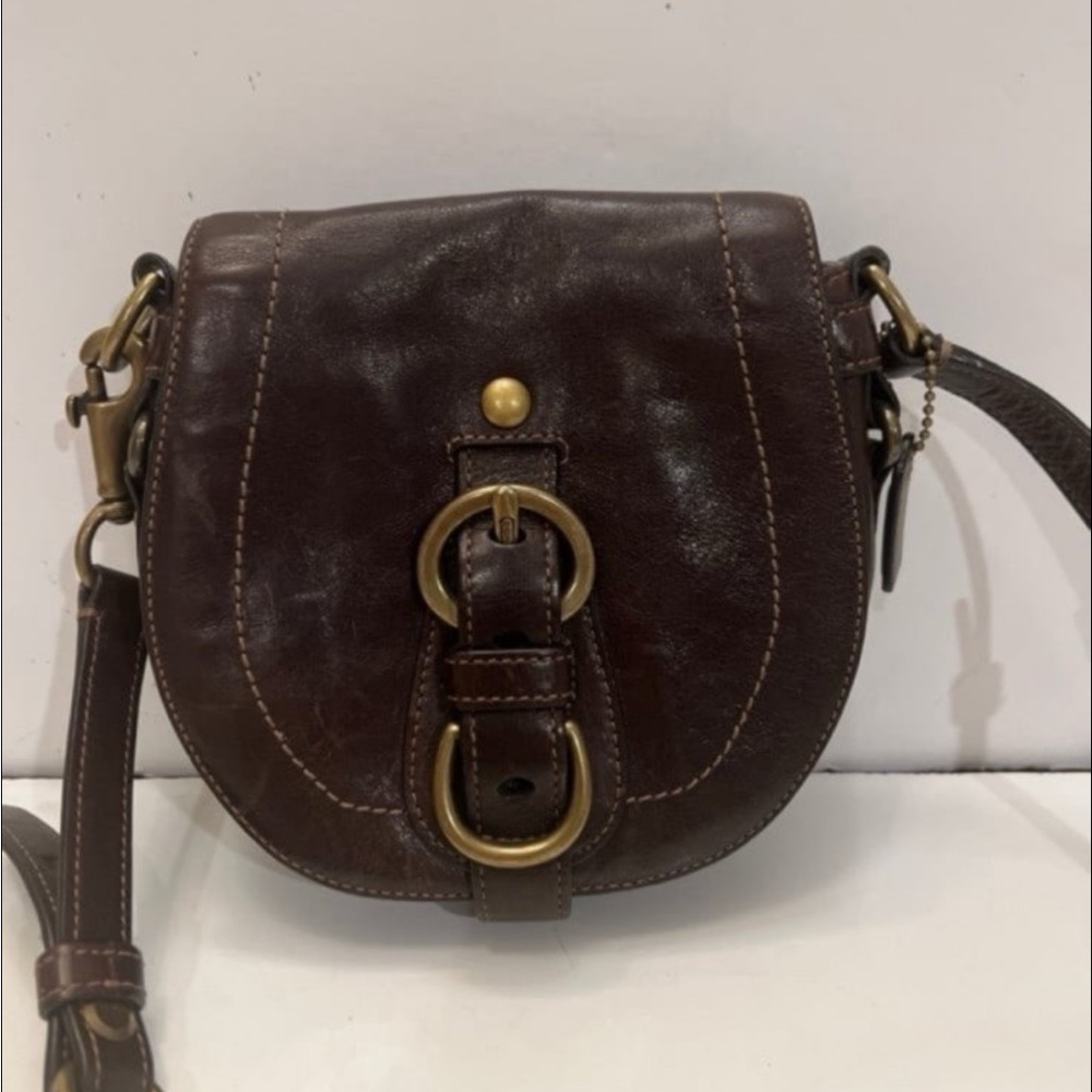Vintage Coach Small Saddle Leather Crossbody Bag Brown Leather 6x6 in
Multi - Picture 4 of 12